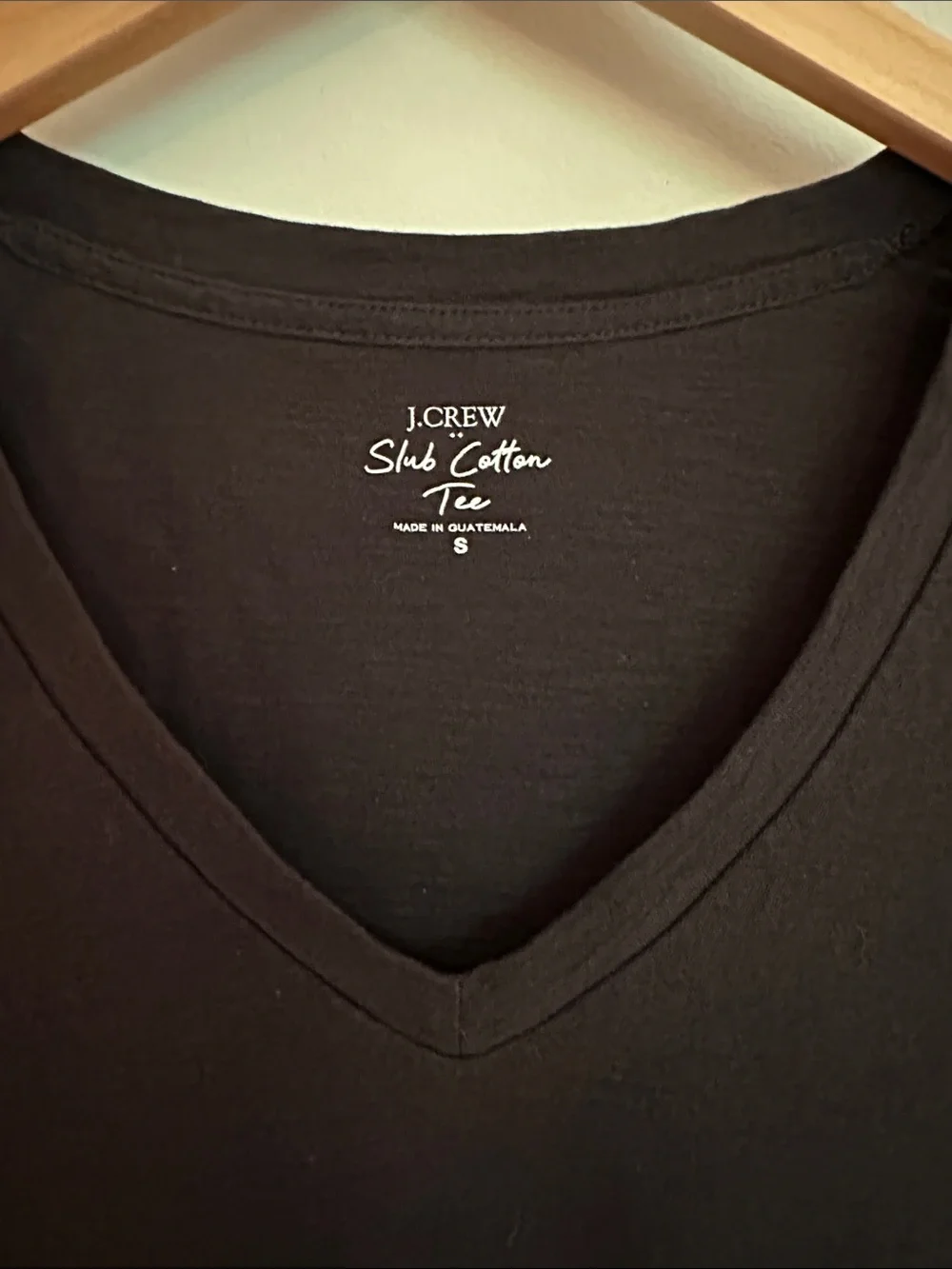 J Crew Slub Cotton V Neck T Shirt